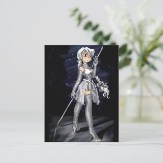 Silver Senshi Postkarte (Stehend Vorderseite)
