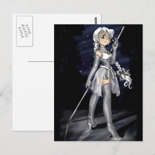 Silver Senshi Postkarte (Vorne/Hinten)