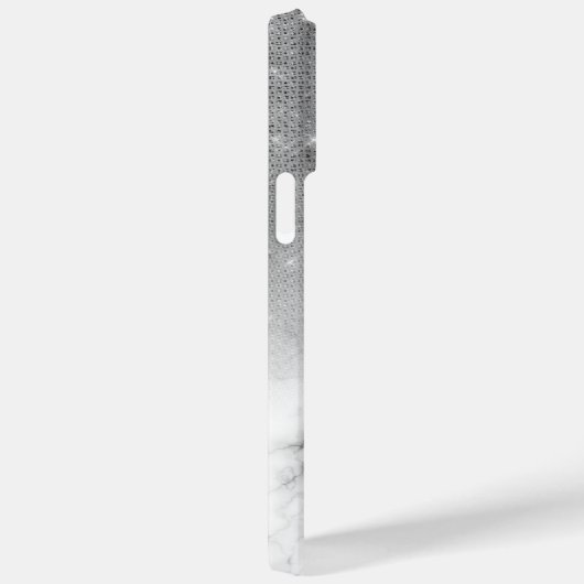 Silver Sequin Diamonds Marble Ombre Monogram Case-Mate iPhone Hülle (Rückseite / Rechts)