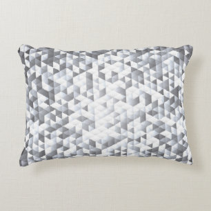 Silver Sequins: Glittering Mosaic Background Dekokissen