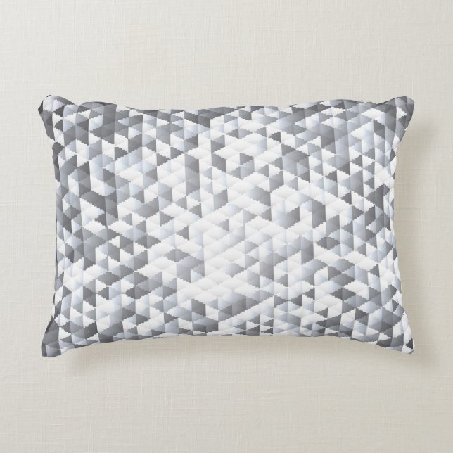 Silver Sequins: Glittering Mosaic Background Dekokissen (Vorderseite)