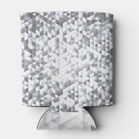 Silver Sequins: Glittering Mosaic Background Dosenkühler (Rückseite)