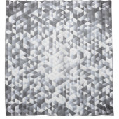 Silver Sequins: Glittering Mosaic Background Duschvorhang (Vorderseite)