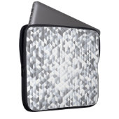 Silver Sequins: Glittering Mosaic Background Laptopschutzhülle (Vorne Rechts)