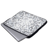 Silver Sequins: Glittering Mosaic Background Laptopschutzhülle (Vorne Knopf)