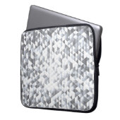 Silver Sequins: Glittering Mosaic Background Laptopschutzhülle (Vorderseite Links)