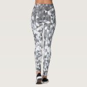 Silver Sequins: Glittering Mosaic Background Leggings (Rückseite)