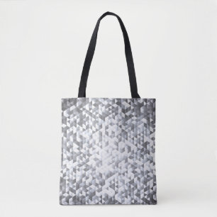 Silver Sequins: Glittering Mosaic Background Tasche