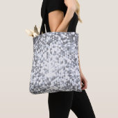 Silver Sequins: Glittering Mosaic Background Tasche (Von Nahem)