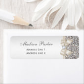 Silver Sequins Light Champagne Bow Wedding (Insitu)