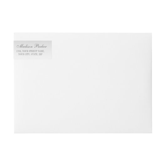 Silver Sequins Red Bow Wedding Wraparound (Vorderseite)