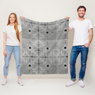 Silver Serenade Fleece Blanket