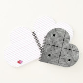 Silver Serenade Heart Shaped Spiral Notebook Notizblock (Innenseite)