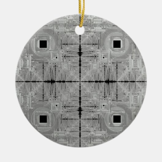 Silver Serenade Keramik Keramik Ornament (Vorne)