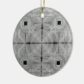 Silver Serenade Keramik Keramik Ornament (Links)