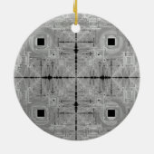 Silver Serenade Keramik Keramik Ornament (Hinten)