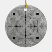 Silver Serenade Keramik Ornament (Vorne)