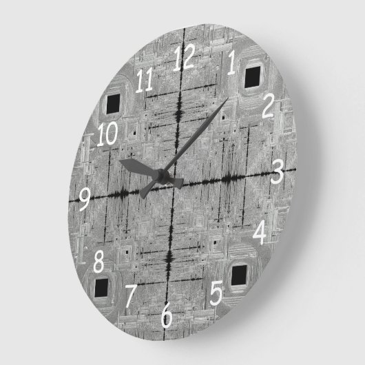 Silver Serenade Round Clock Große Wanduhr (Winkel)