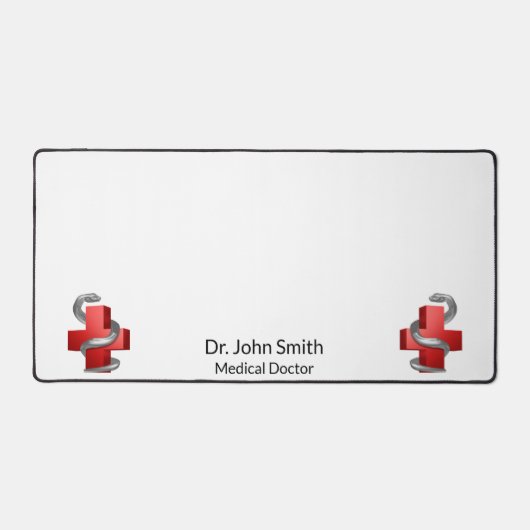 Silver Serpent Snake, Symbol des roten Medizinisch Schreibtischunterlage (Vorderseite)