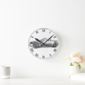 Silver Shadow MX5 Runde Wanduhr (Zuhause)