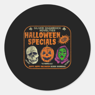Silver Shamrock Neuheiten Halloween-Specials Runder Aufkleber