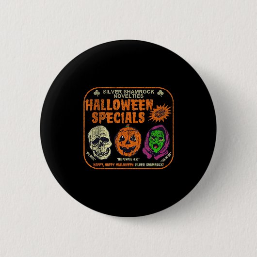 Silver Shamrock Novelties Halloween Specials Button (Vorderseite)