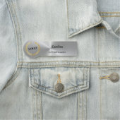 Silver-Shaped der Firma für Firmenlogo Namensschild (Beispiel)