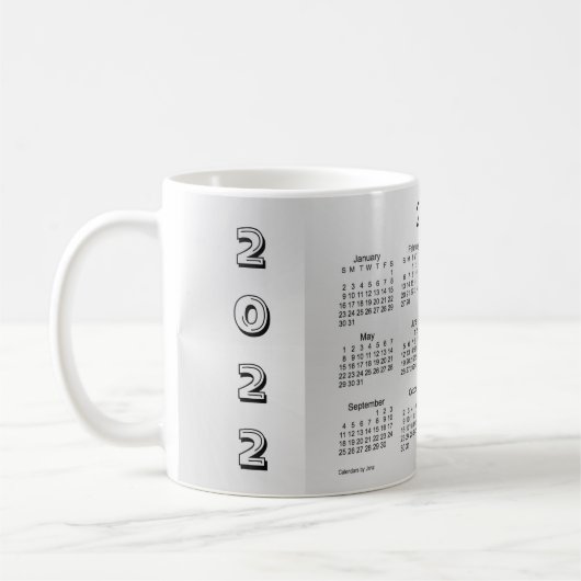 Silver Shimmer Calendar von Janz 2022 Kaffeetasse (Links)