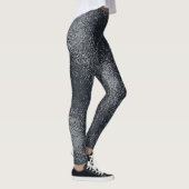 Silver Shimmer Dust Pattern – Elegant Metallic Leggings (Rechts)