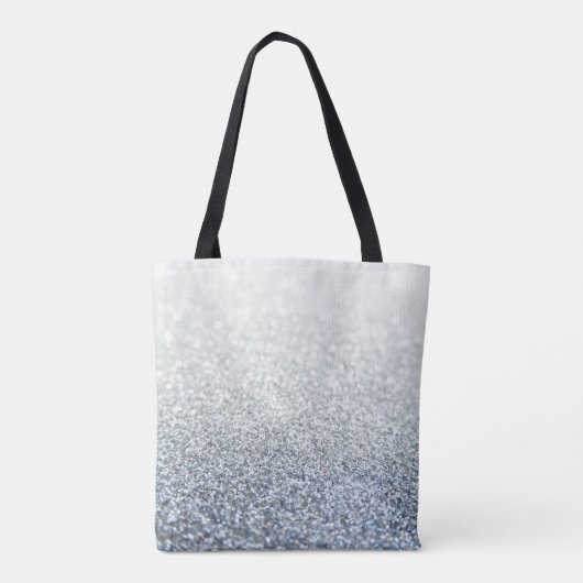 Silver Shimmer Glitzer Totbeutel Tasche (Rückseite)