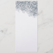 Silver Shimmer Light Showkarte Menükarte (Rückseite)