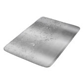 Silver Shimmer Sparkeller Flutter Butterfly Badematte (Schrägansicht)