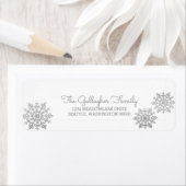 Silver Shimmering Chic Snowflake Holiday (Insitu)