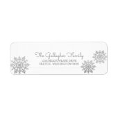 Silver Shimmering Chic Snowflake Holiday (Vorne)