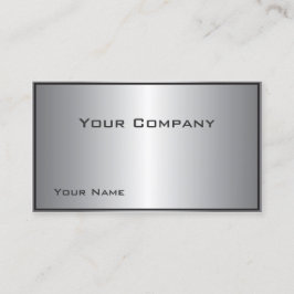 Silver Shine Corporate Business Card Visitenkarte