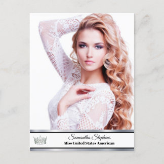 Silver Shine Custom Page Promo Card Postkarte