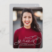 Silver Shine Foto Abschluss Ankündigung (Vorne/Hinten)