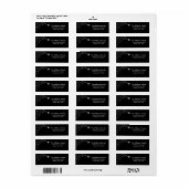 Silver Shooting Stars Rücksendeadresse (Vorne)