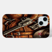 Silver Showdown Case-Mate iPhone Hülle (Rückseite (Horizontal))