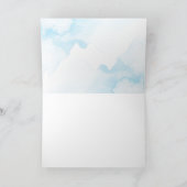 Silver Showflakes Winter Baby Dusche Danke (Innenseite)