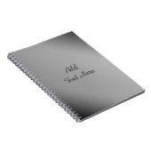 Silver Silber Custom Notebook Notizblock (Rechte Seite)