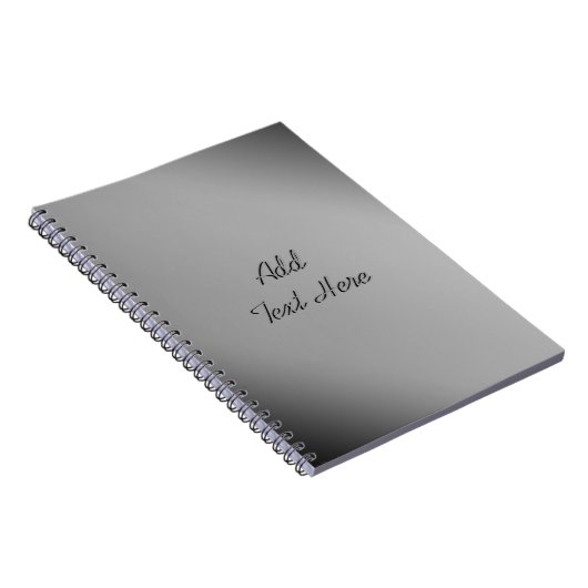 Silver Silber Custom Notebook Notizblock (Rechte Seite)
