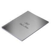 Silver Silber Custom Notebook Notizblock (Linke Seite)