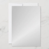 Silver Silver Party Einladungen (Rückseite)