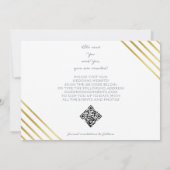 Silver Simple Script Two Foto Gallery QR CODE Save The Date (Rückseite)