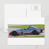 Silver Single Sitzkarosserie Postkarte (Vorne/Hinten)