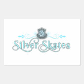 Silver Skates Sticker Rechteck (Vorderseite)