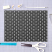 Silver Skull & Crossbones Halloween Seidenpapier (Handwerk)