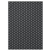 Silver Skull & Crossbones Halloween Tischdecke (Vorderseite)