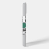 Silver Smaragdgrün agate Marmorname Case-Mate iPhone Hülle (Rückseite / Rechts)